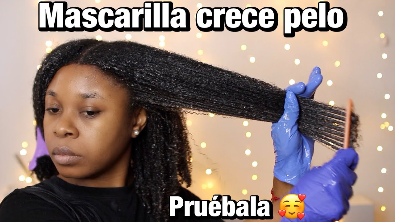 LA MEJOR MASCARILLA PARA HACER CRECER EL CABELLO AFRO Y RIZADO || Mascarilla crece pelo || Rihanel