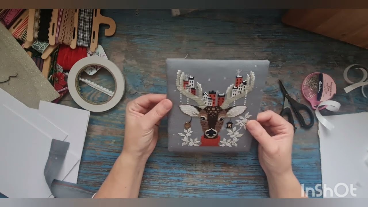Święta tuż tuż. Tutorial świąteczne zawieszki.  Haft krzyżykowy