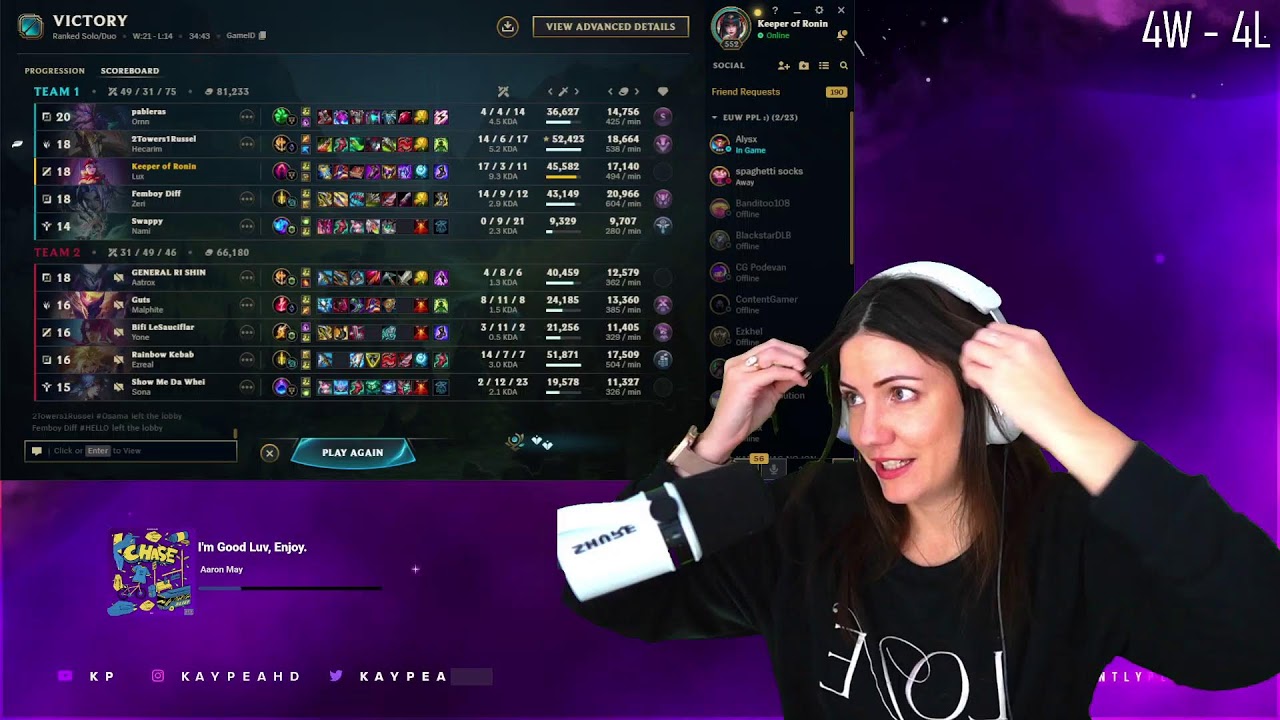 ✨ KayPea - ✨The BEST ᵐᵉᵈᶦᵒᶜʳᵉ Mid - Comfy Sunday SoloQ
