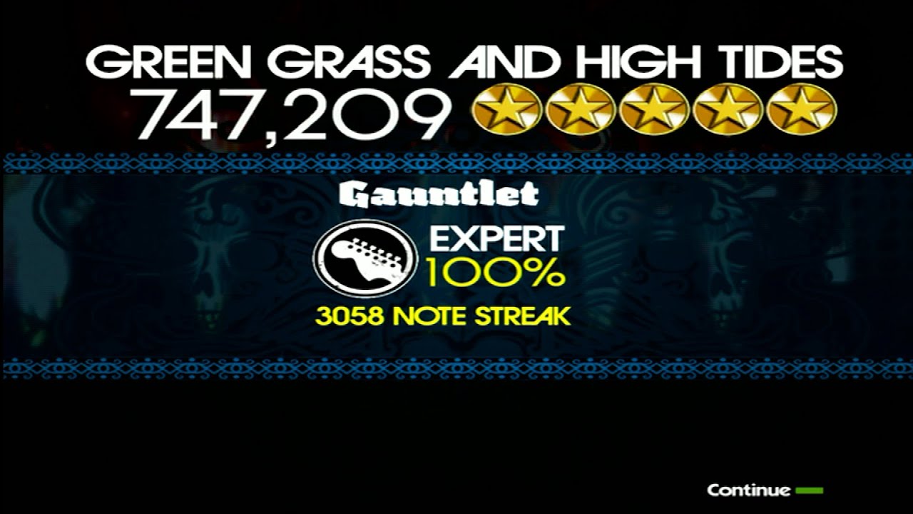 GREEN GRASS & HIGH TIDES EXPERT 100% FC ON ROCK BAND 1 | RB Gauntlet Day 1 Highlights