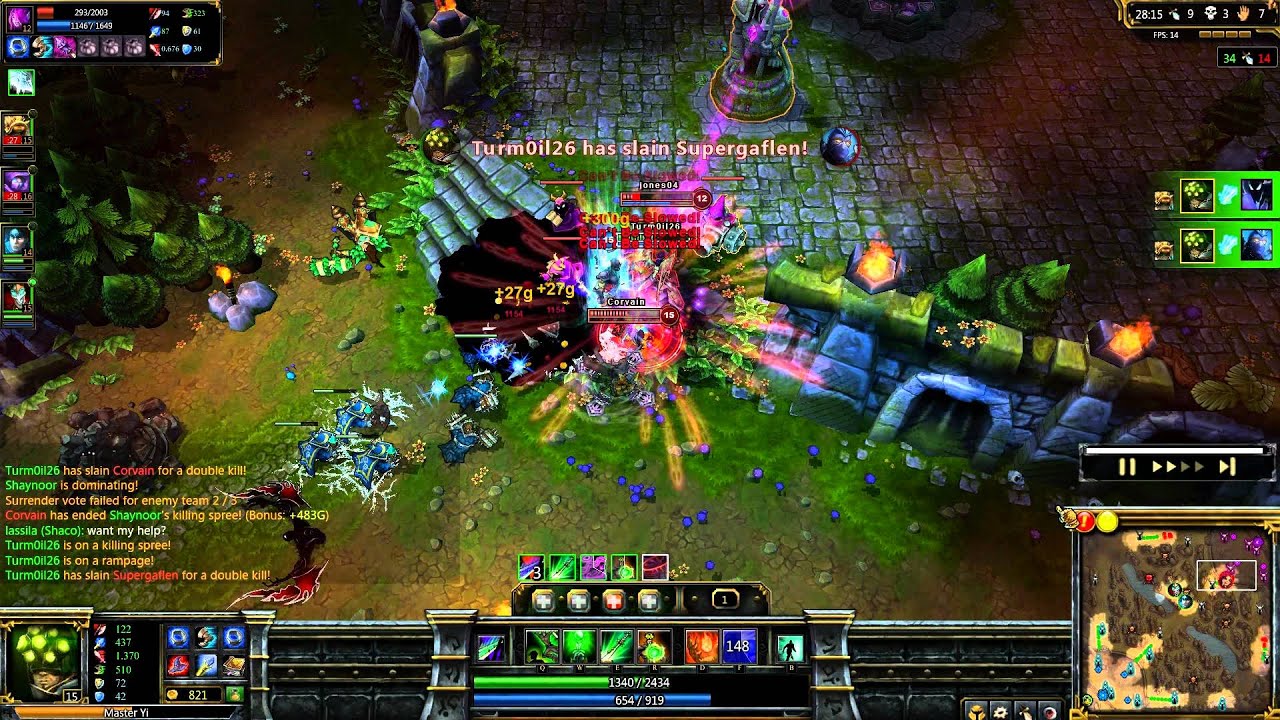 Master Yi AP 1v4 Quadrakill