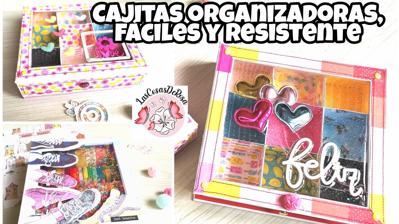 Cajitas organizadoras, fáciles y resistentes