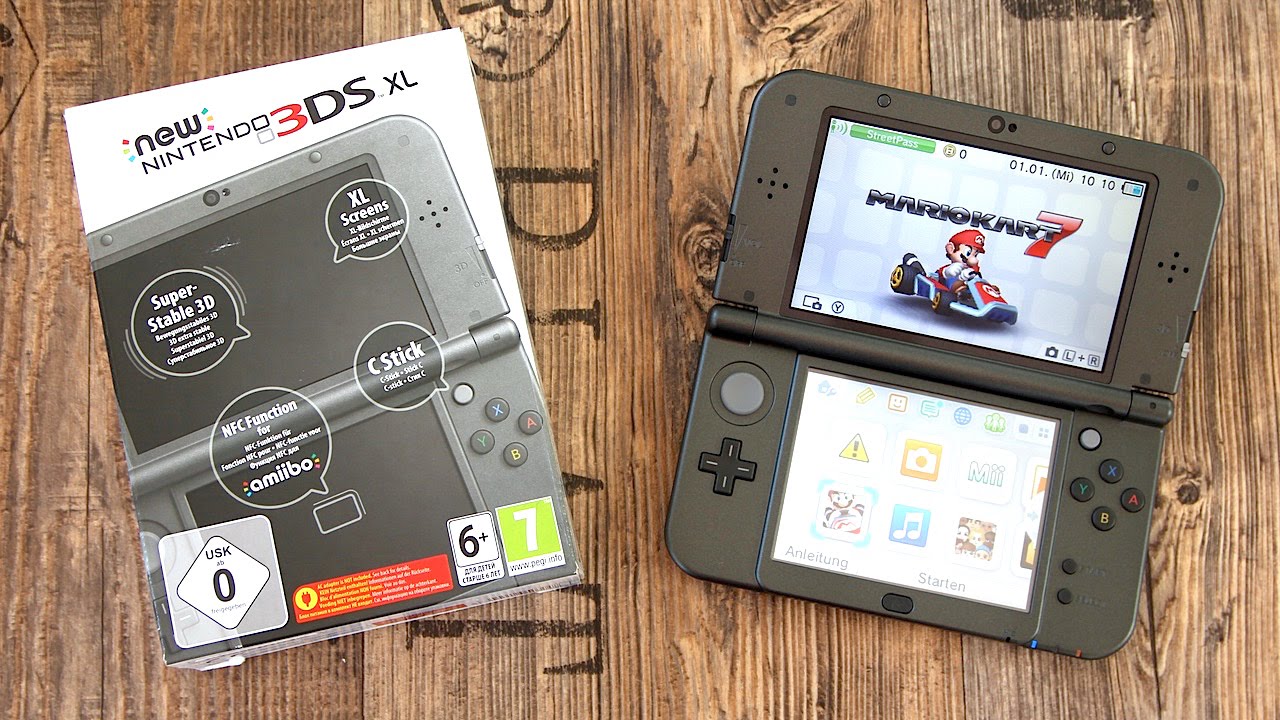 New Nintendo 3DS XL Unboxing und erster Eindruck! (Metallic Black) - felixba