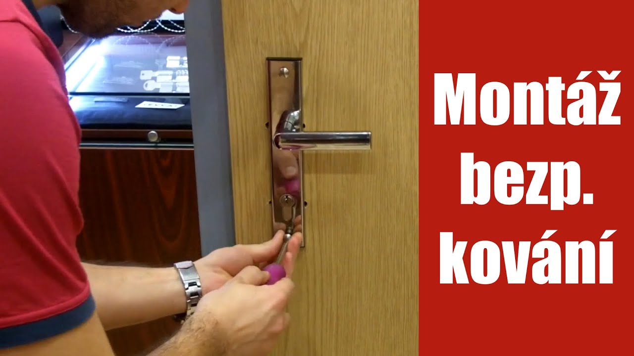 Montáž bezpečnostního kování na dveře - bezpečnostní kování se slevou 10%