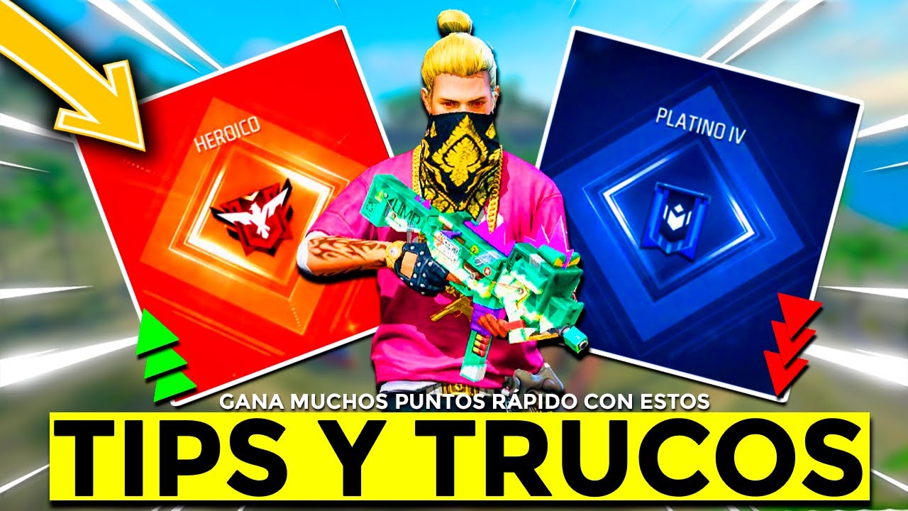 COMO SUBIR M&Aacute;S PUNTOS R&Aacute;PIDO EN CLASIFICATORIA FREE FIRE 🔥 Tips y Trucos Para No Perder Puntos