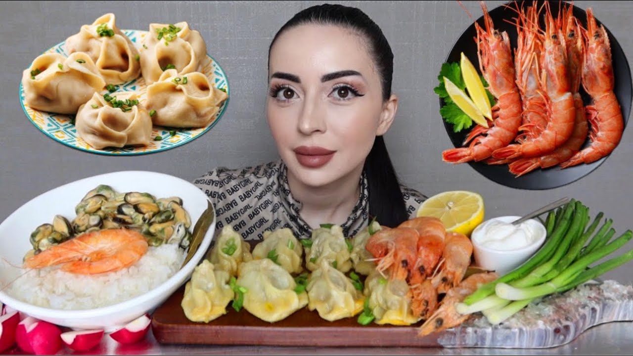 НОВЫЕ ИДЕИ ДЛЯ ВИДЕО 🧡 Креветки 🍤 Мидии Mukbang AE