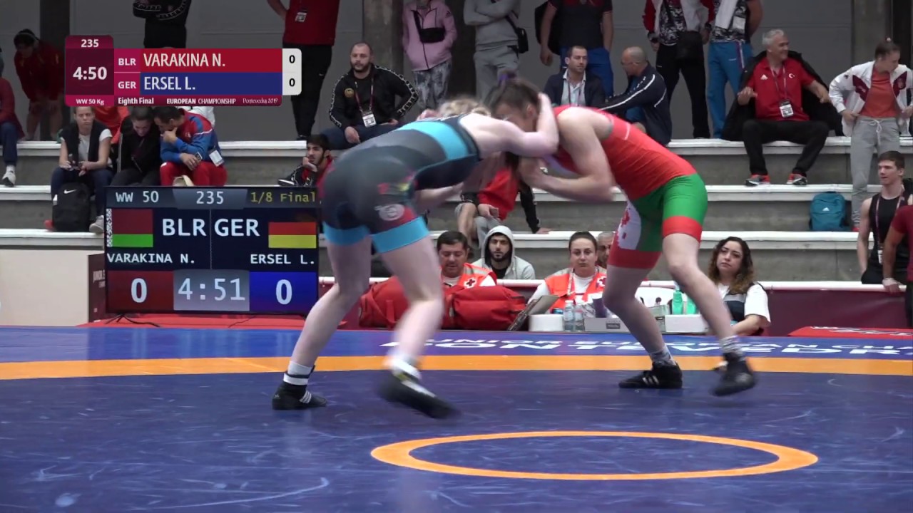 1/8 WW - 50 kg: N. VARAKINA (BLR) v. L. ERSEL (GER)