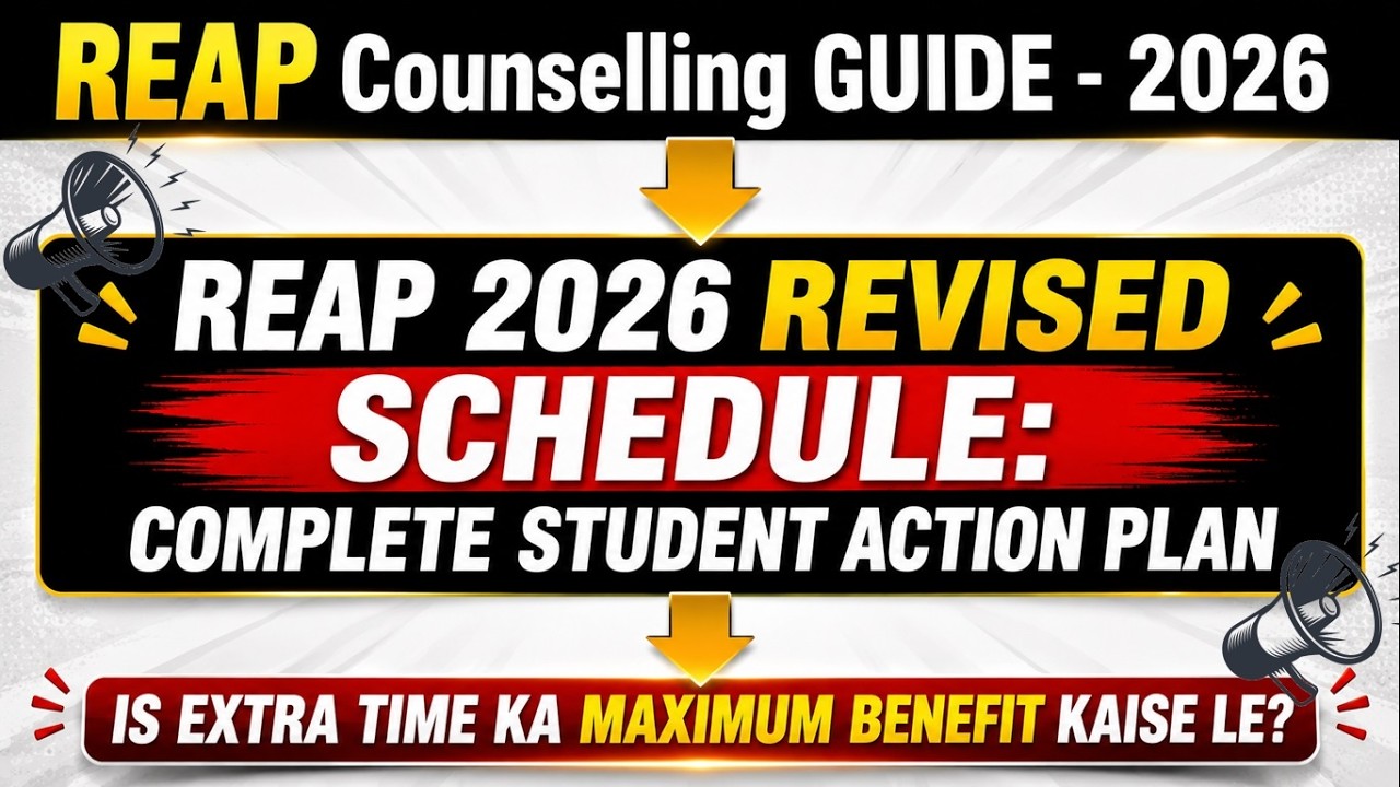 REAP 2026 Schedule Revised 😱 Ab Students Kya Karein? Complete Student Action Plan