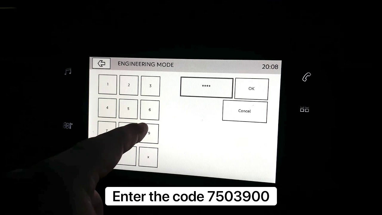 How to access engineering mode in a Citroën C3 / C3 Aircross
