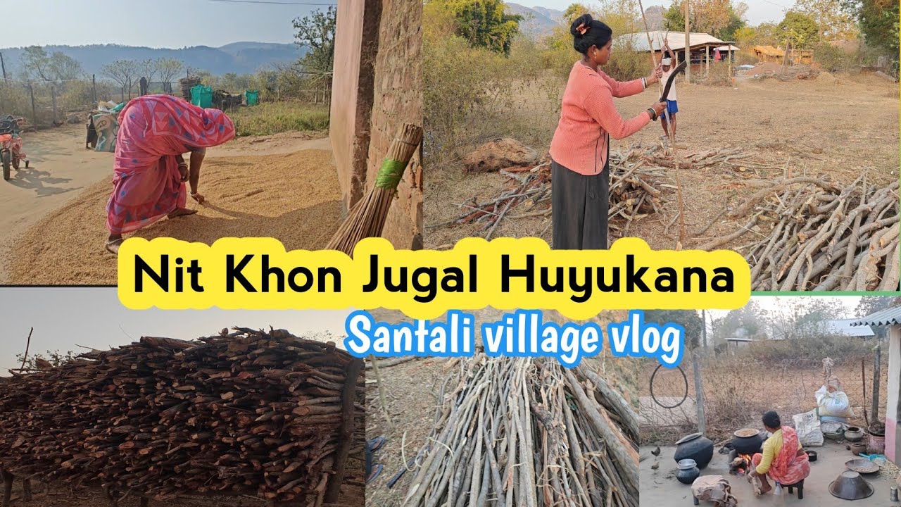 Nit Khon Jugad Huyukana Japud Din Bakhar||Santali village vlog