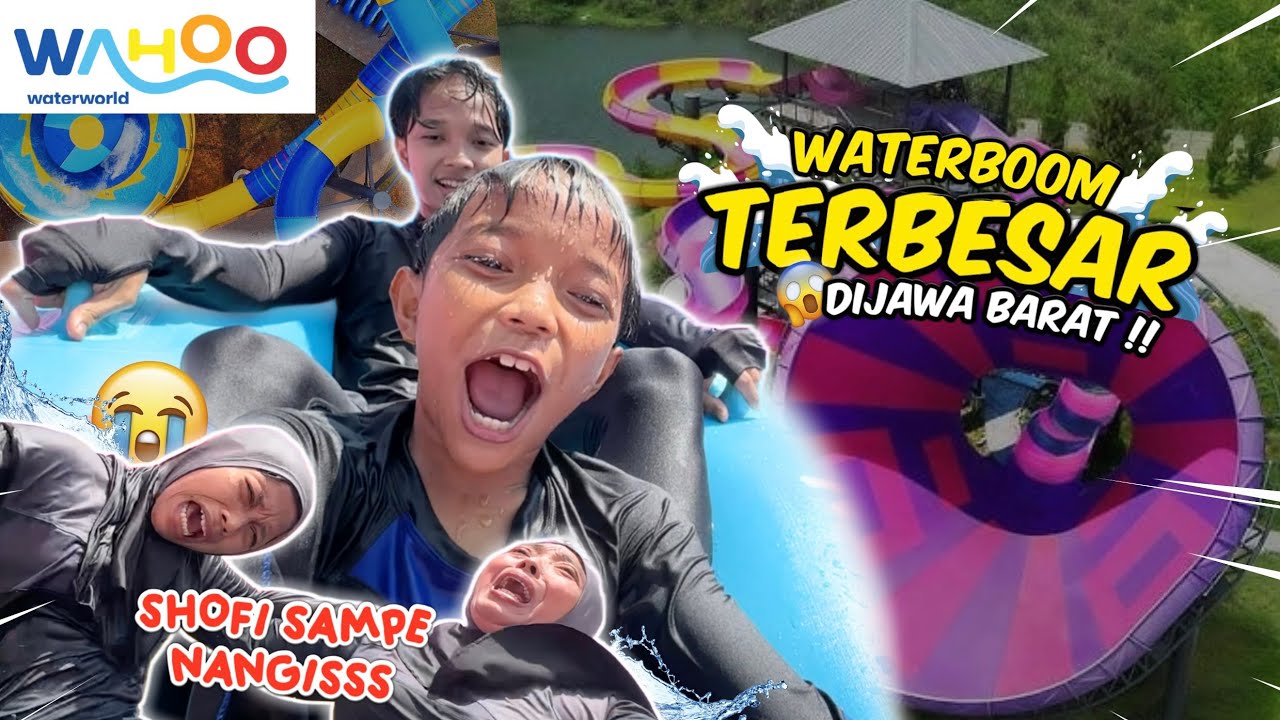 AJAK SEKELUARGA🫣⁉️COBA SEMUA WAHANA DI WAHOO WATERWORLS🏄‍♂️🌊