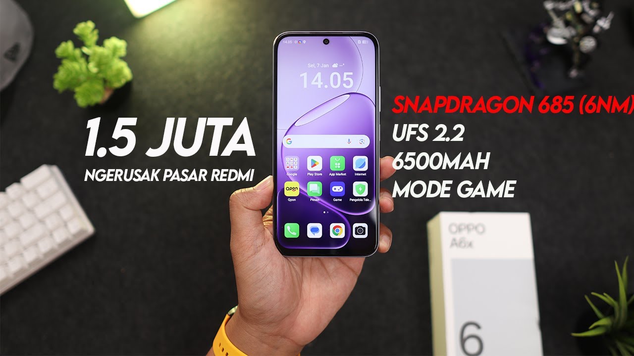 INI BENERAN OPPO 😱 SPEKNYA SE-GILA INI 🔥 UNBOXING + TEST GAME & KAMERA OPPO A6X
