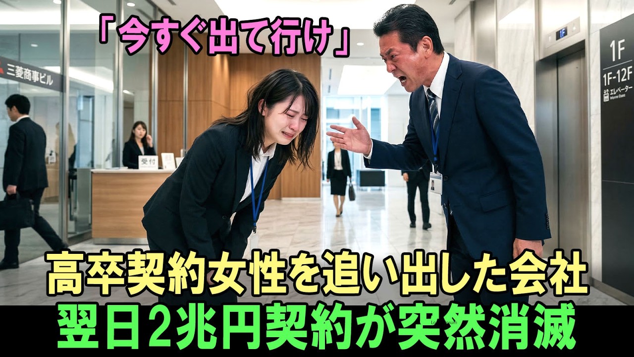 初出勤5分でクビにされた貧しい高卒女性…雨の中で助けた老人の正体に翌日会社が凍りついた