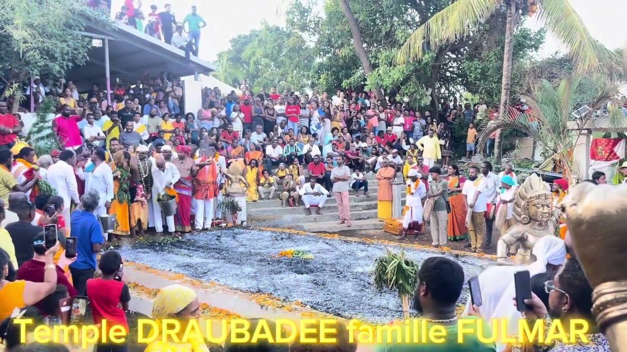 Marche sur le feu temple DRAUBADEE famille FULMAR dimanche 2 mars 2025 #abonnetoi #marchesurlefeu