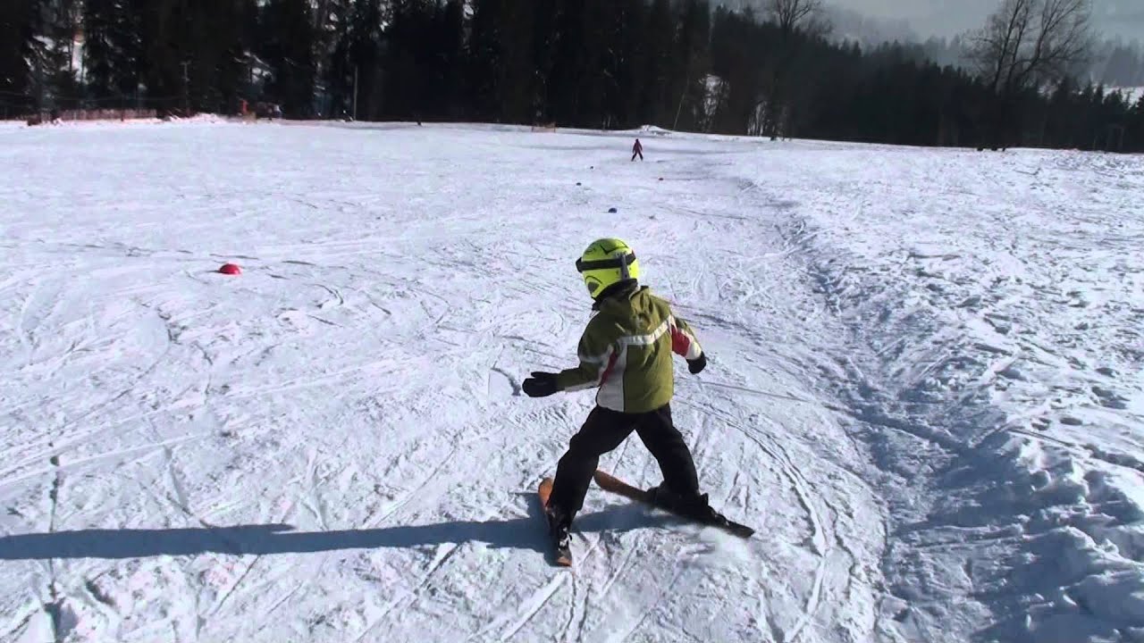 Ząb / Zakopane - stok Potoczki - mały narciarz