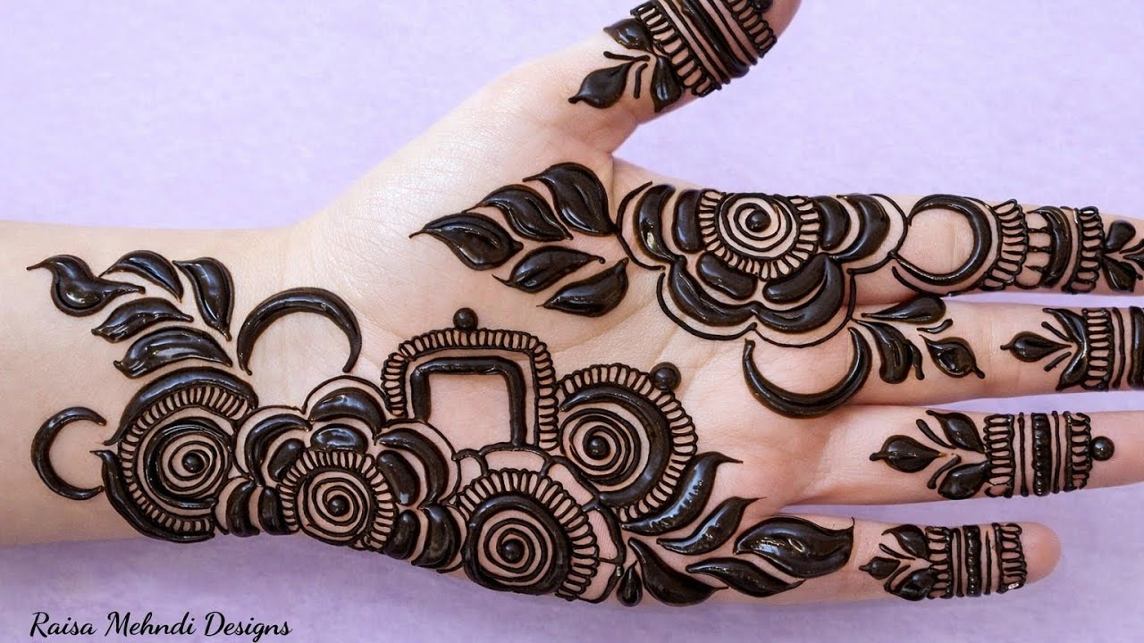 Bold floral mehndi design | Front hand mehndi designs | Arabic mehndi | Mehndi design 