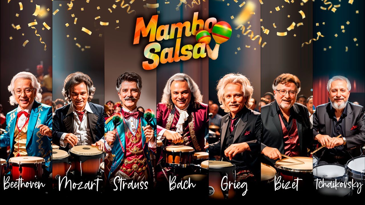 MÚSICA CLASICA EN VERSIÓN SALSA Y MAMBO - MUSICA PARA LEVANTAR EL ÁNIMO - BACH, MOZART y más..