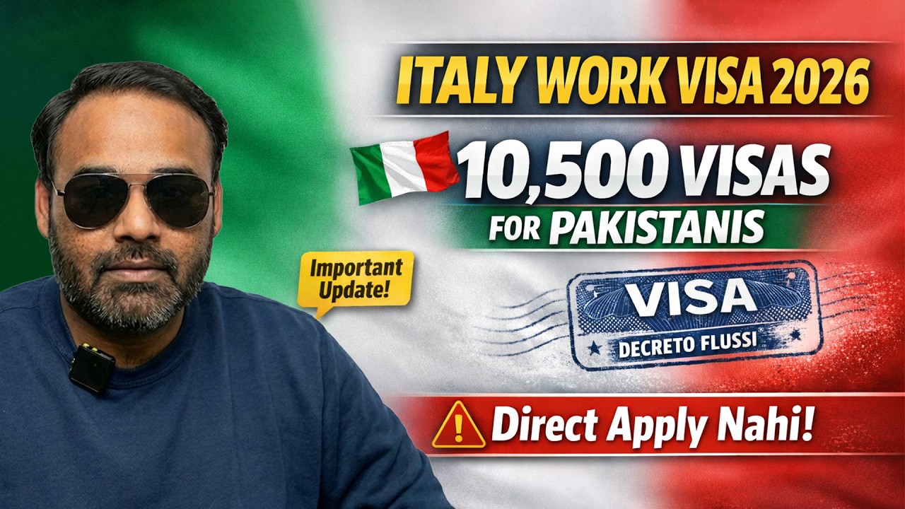 Italy Work Visa 2026 Latest Update | 10,500 Jobs for Pakistanis | Complete Application Guide