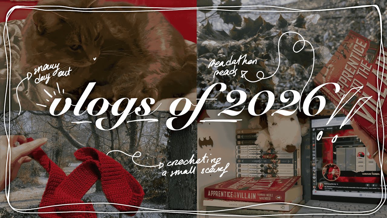 [2026/WEEK 2] 24h readathon, snowy walks, stranger things and crochet scarf...