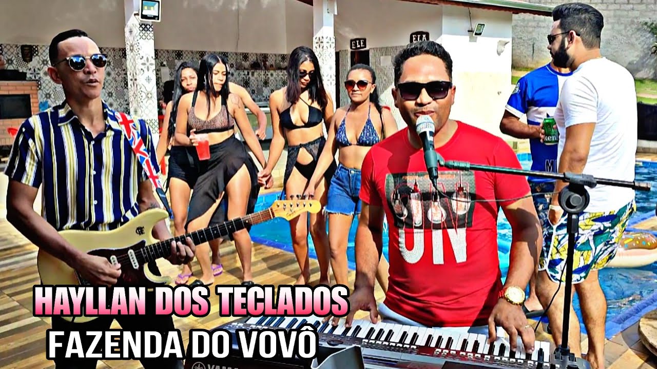 HAYLLAN DOS TECLADOS AO VIVO NA CHÁCARA.CLIPE