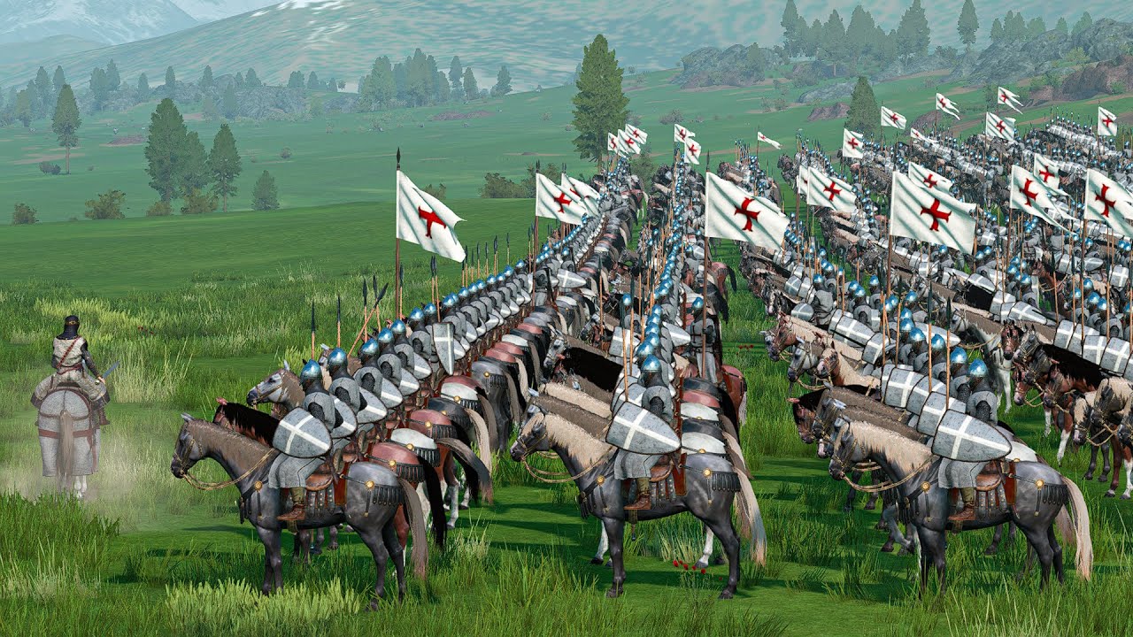 1000 Crusader Cavalry Charge Roman Legionary Infantry | Mount & Blade II: Bannerlord