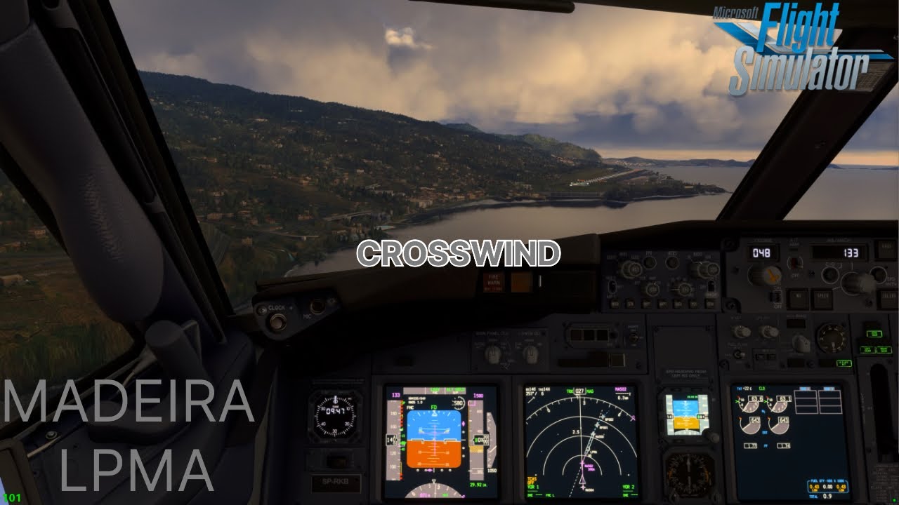 LANDING IN MADEIRA (LPMA) B738 MSFS 2020