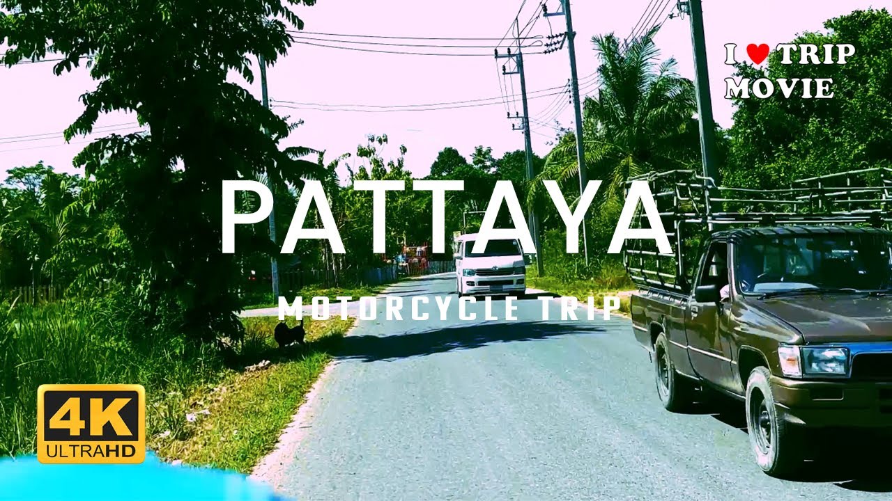 [4K UHD] Pattaya Motorcycle trip (to Thailand MongChang Cafe) 🛵