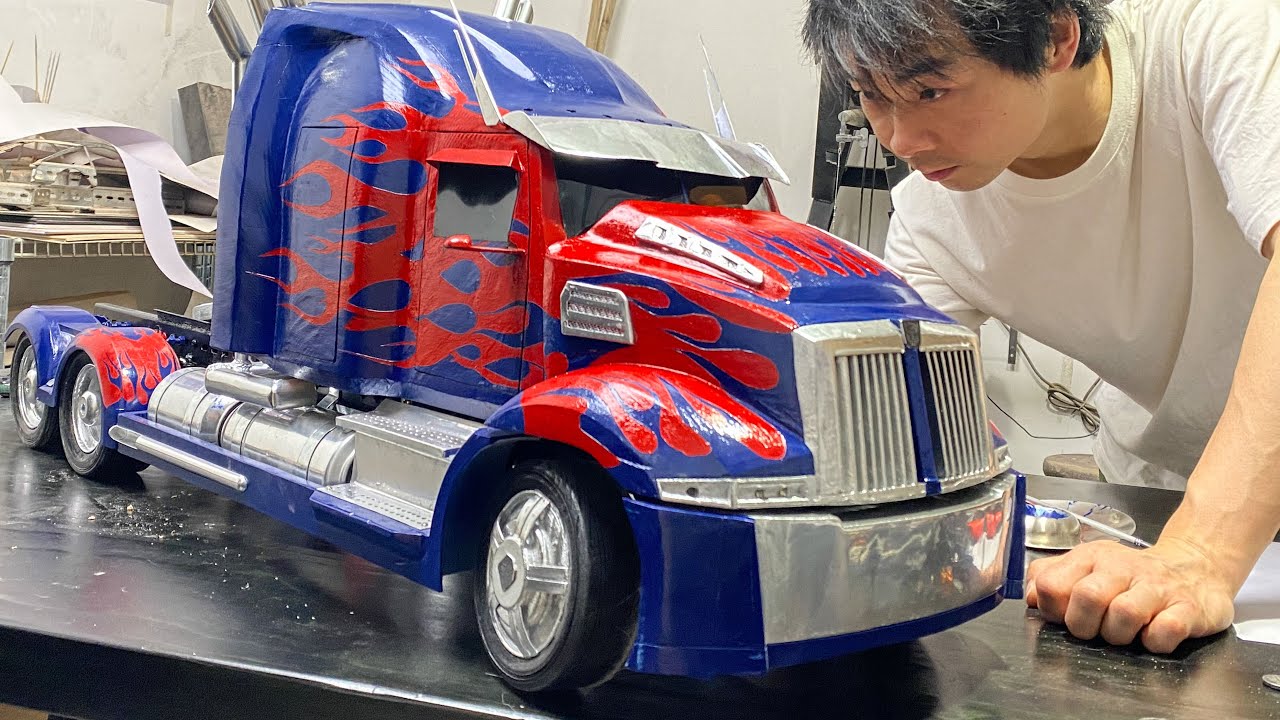 Wood RC Truck | Handmade Transformers Optimus Prime Truck using Wood | DIY Truck