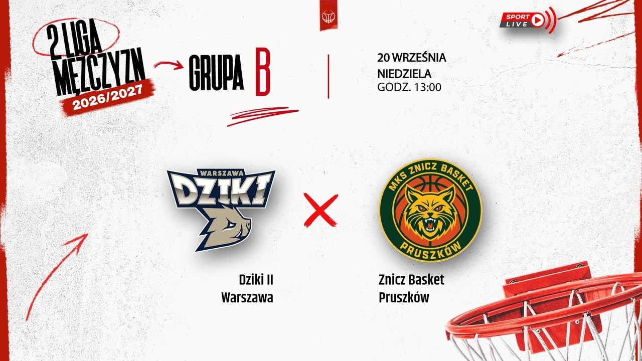 Dziki II Warszawa - Znicz Basket Pruszk&oacute;w (2 LM)