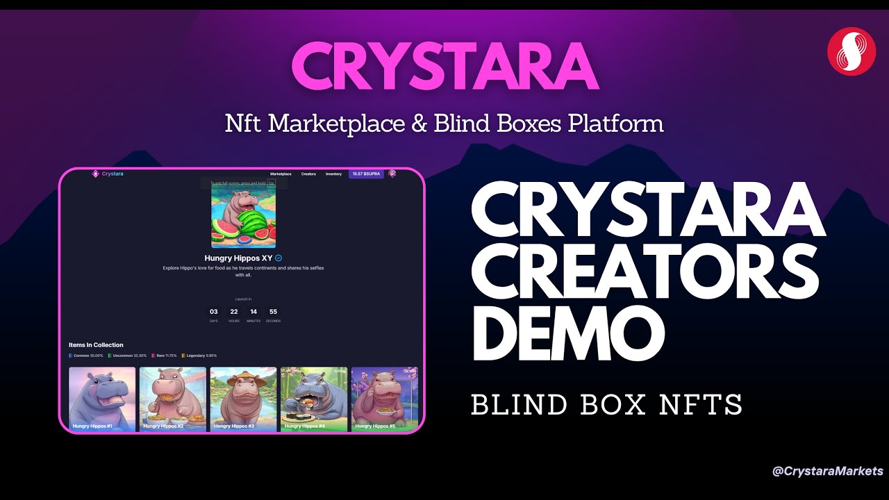 Crystara | Easy tutorial to setup your NFT Blind Box Collection!