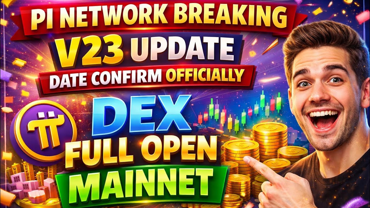 PI NETWORK BREAKING 🚨 V23 UPDATE DATE CONFIRM OFFICIALLY |😱 DEX FULL OPEN MAINNET 💰 BIG UPDATE