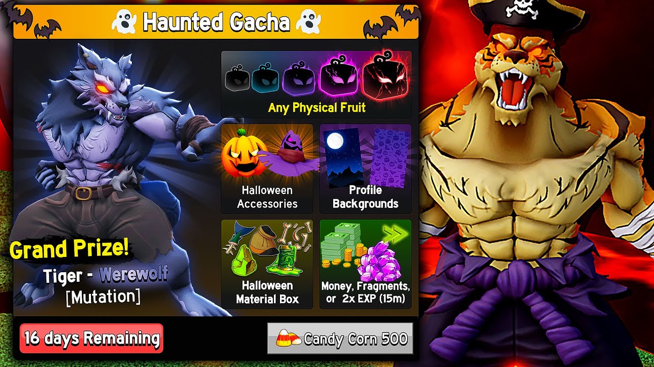 WEREWOLF FRUIT w BLOX FRUITS! NAJWIĘKSZY OPENING HAUNTED GACHA