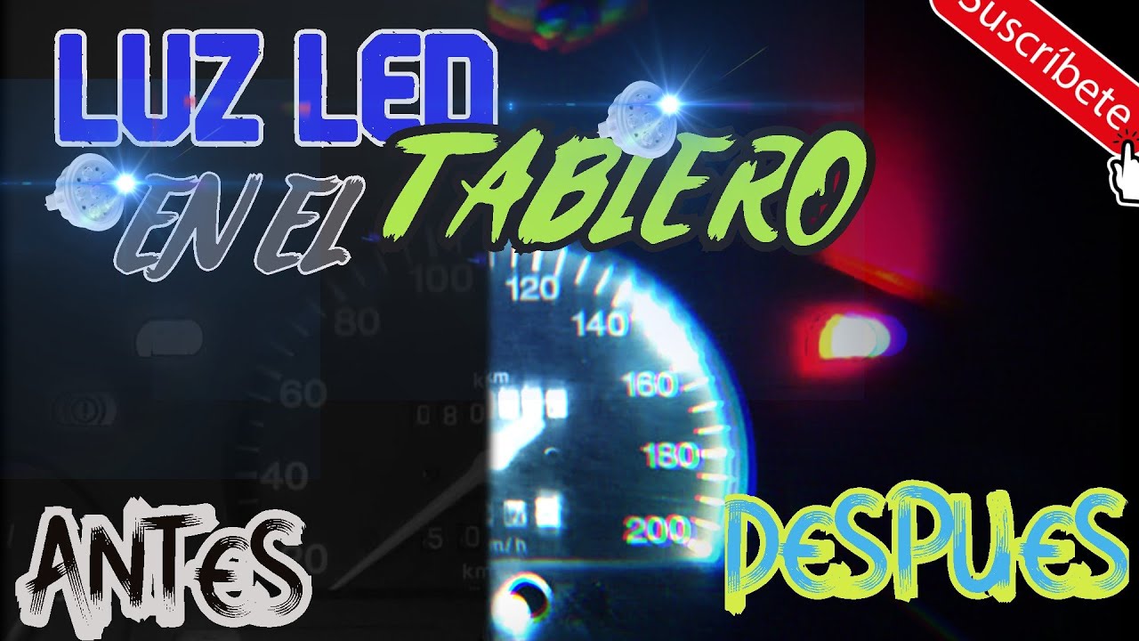 COMO CAMBIAR LAS LUCES DEL TABLERO O CLUSTER POR LED DE CHEVY CHEVROLET Mecanico M