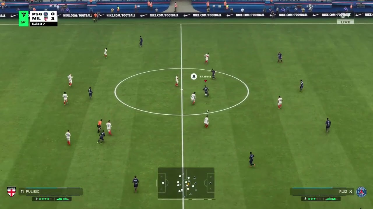 T8/2ª/J16  PSG 0-5 Milan