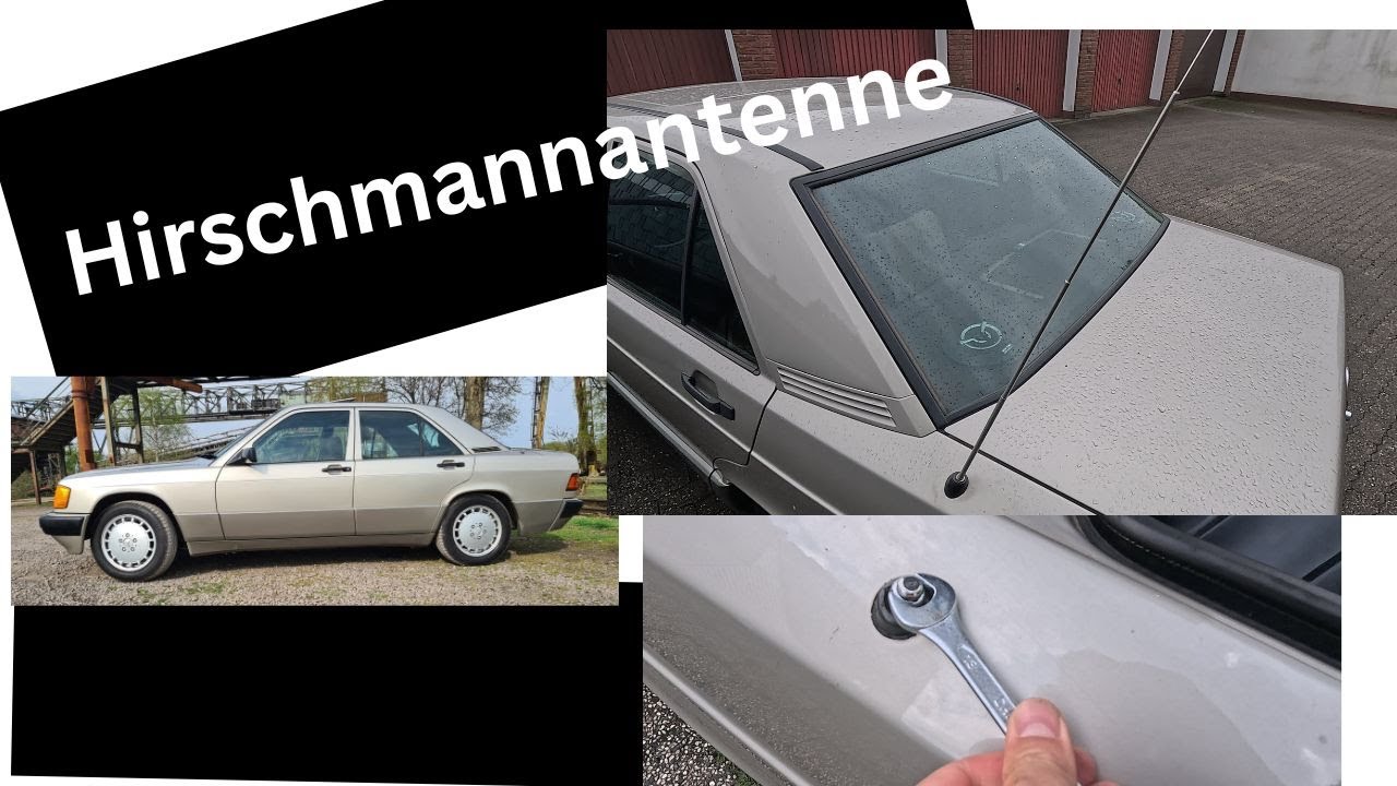 Hirschmannantenne Wechsel tausch Dichtung w201 w124 w123 r107 190er Mercedes