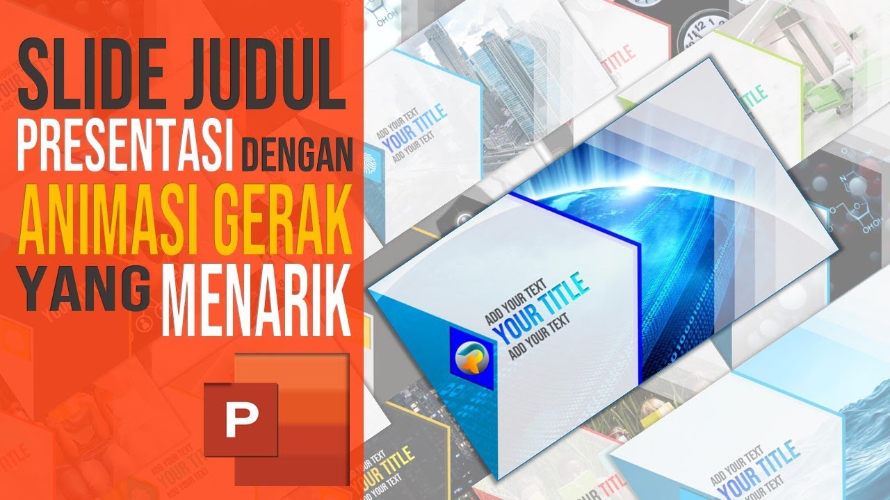 Cara Buat Slide Judul PowerPoint dengan Video Animasi