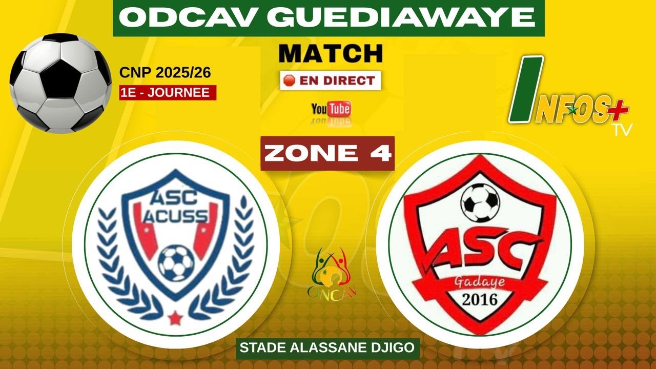 EN DIRECT  NAVETANE  GUEDIAWAYE 2025 /  ZONE 4 | ACUSS  VS  GADAYE