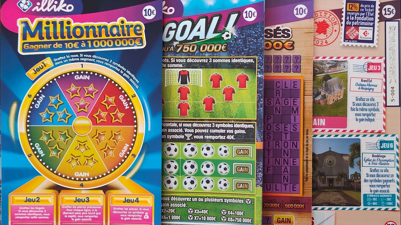 Grattage des 4 plus gros tickets de la FDJ 😱😱🤑🙂🥰❤️