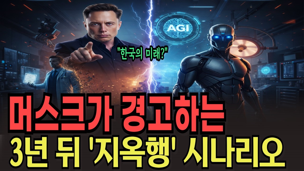 머스크가 경고한 3년 뒤 대한민국, 당신만 모르는 지옥행 시나리오 (2026년 대격변)