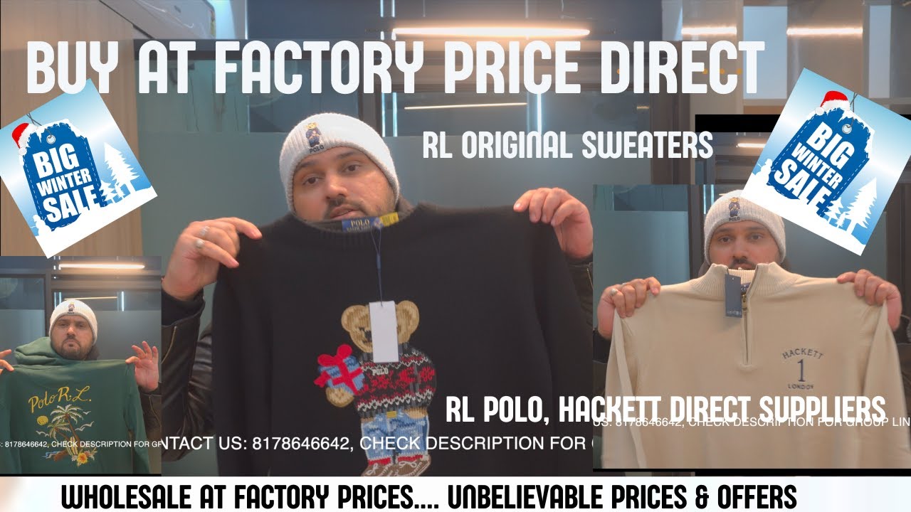 Buy at Factory Price | 100% ORIGINAL Sweaters | Cheapest RL POLO Sweaters | Best Factory Price
