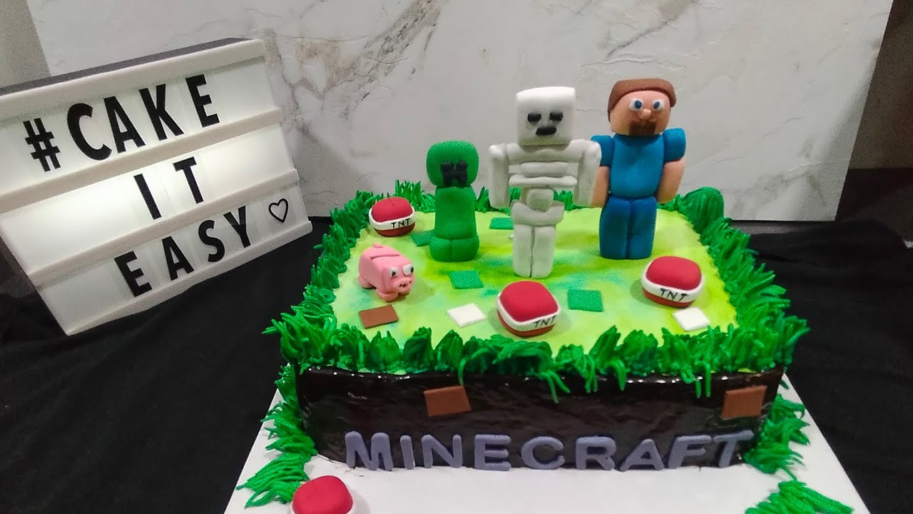 Minecraft cake 🎂🍰..   #cakeiteasy #cake #minecraftcake #ytvideo