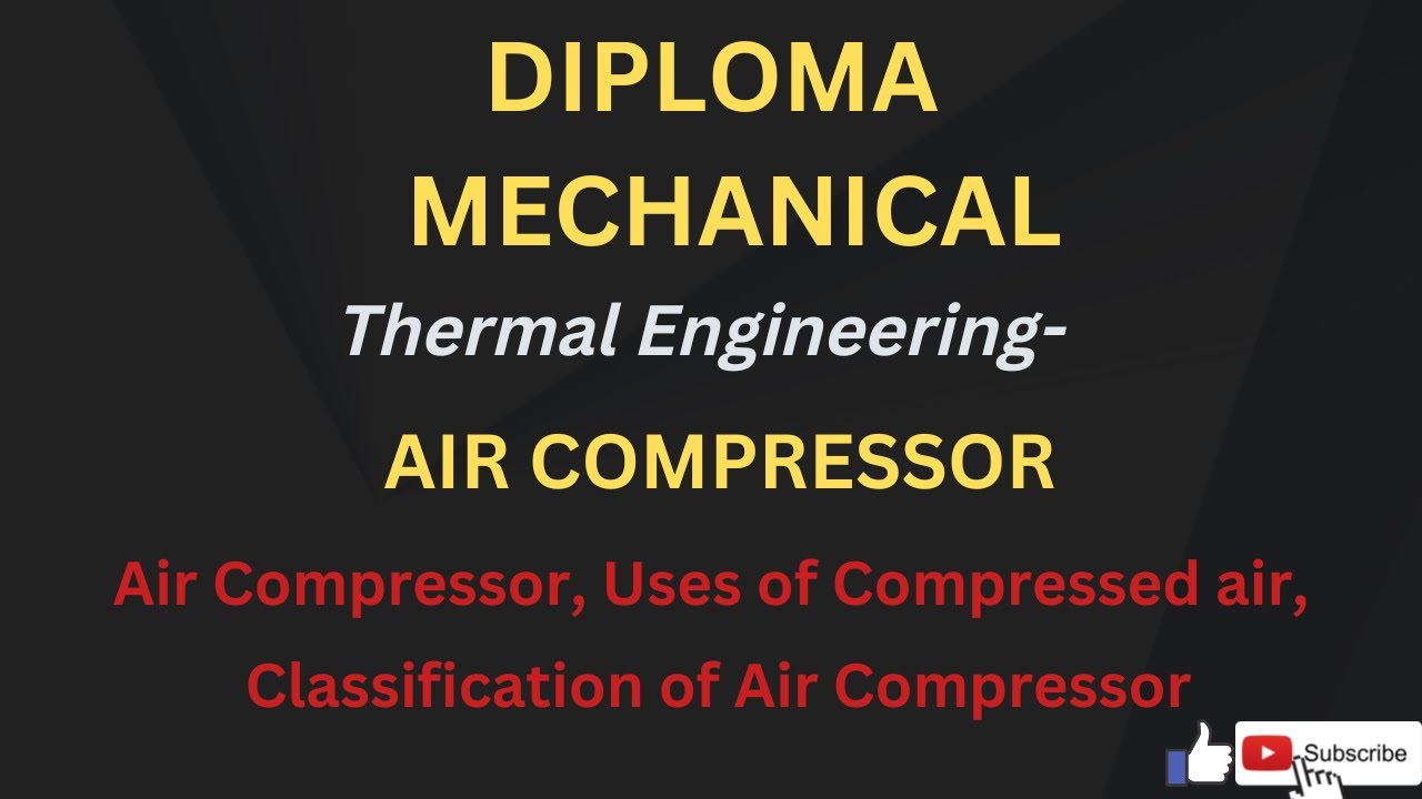 Air Compressor, Uses of air compressor, Classification of compressor, #mechengineersstudy