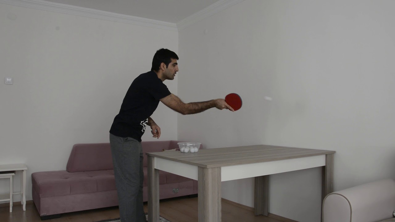 Evde forehand ve backhand basit çalışma