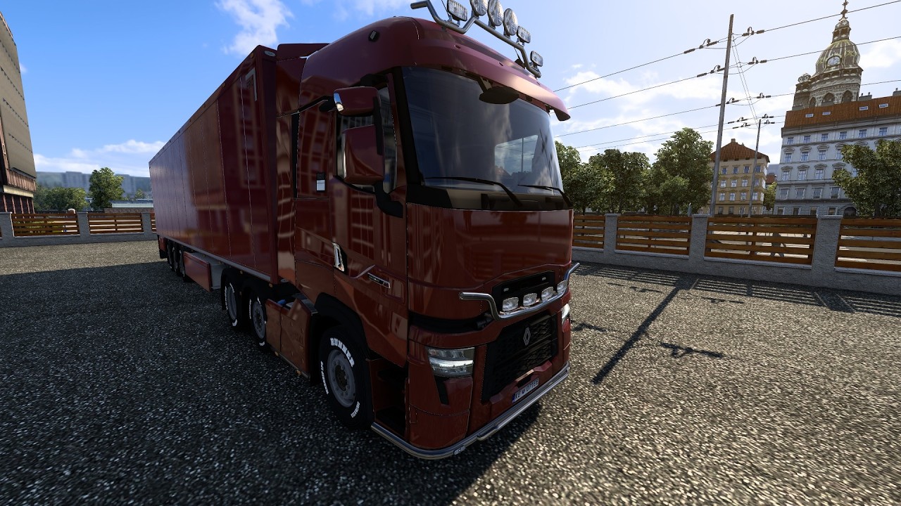 Euro Truck Simulator 2 Рено везу груз 18 тон