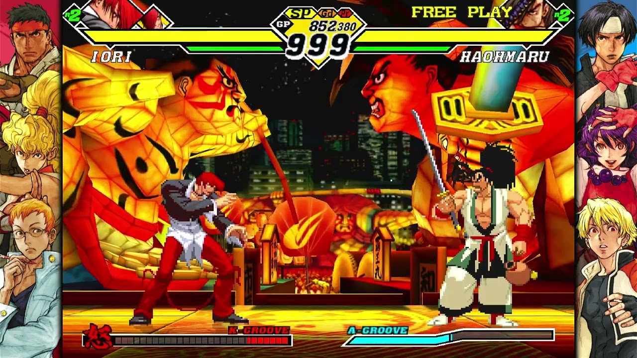 Capcom VS SNK 2: Mark Of The Millennium 2001 -  Iori, Orochi Iori Playthrough (Ratio Match)