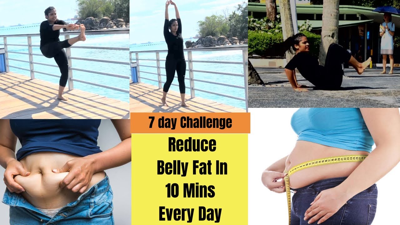 Reduce Belly Fat in 10 Mins Every Day | 7 Day Challenge | Somya Luhadia