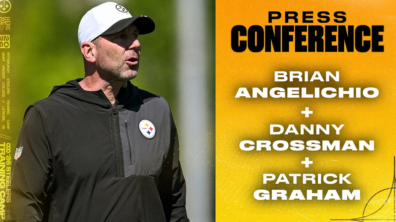 Brian Angelichio, Danny Crossman & Patrick Graham Press Conference (August 22) | Pittsburgh Steelers