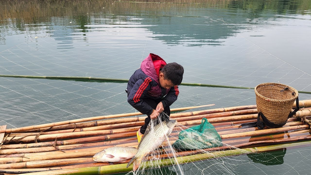 FULL VIDEO: 35 days Highland boy harvested agricultural products set traps to catch fish to sell