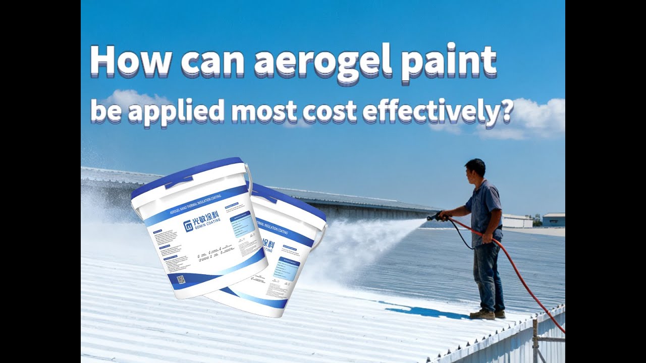How can aerogel paint be applied most cost effectively?