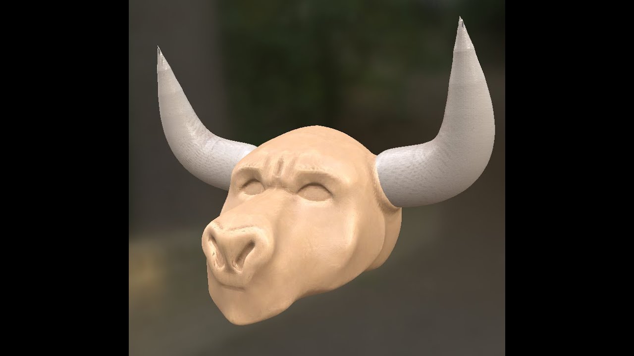 Bull Head - Anthropomorphic (Furry) - #3dmodeling
